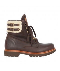 BOTIN HEBILLA PIEL MARRON