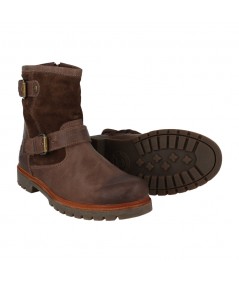 BOTA HEBILLAS PIEL MARRON