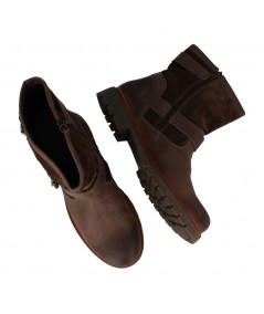 BOTA HEBILLAS PIEL MARRON