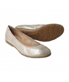 BAILARINAS COMFORT EN PIEL METALIZADA