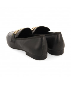 MOCASINES DE PIEL COLOR NEGRO PARA MUJER FRAXERN