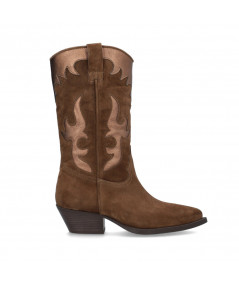 Bota para mujer ALPE WESTERN PIEL CASTAÑA