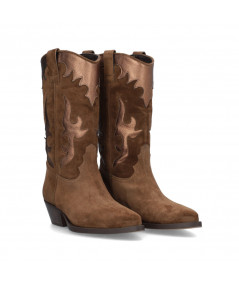 Bota para mujer ALPE WESTERN PIEL CASTAÑA