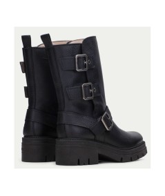 BOTA BIKER TRES HEBILLAS ASHLEY NEGRO