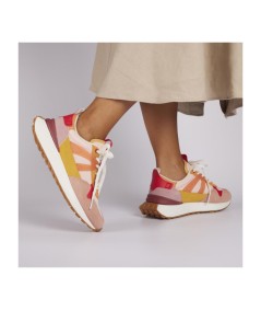 SNEAKERS ROSA CON DETALLES MULTICOLOR PARA MUJER ADAIR