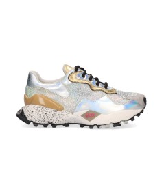 SNEAKER EXÉ 134-18 SILVER GOLD