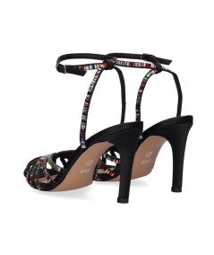 SANDALIA TACÓN EXÉ REBECA-326 STRASS MULTICOLOR