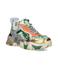 SNEAKERS EXE GREEN GOLD